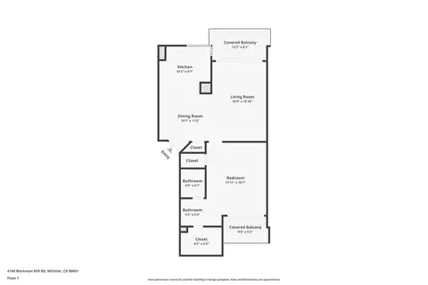 Floorplan - 4140 Workman Ml #94, Whittier, CA 90601 photo 1 of 1