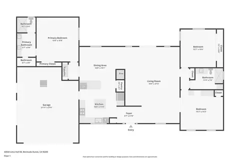 Floorplan - 42550 Lima Hall Rd, Bermuda Dunes, CA 92203 photo 1 of 1