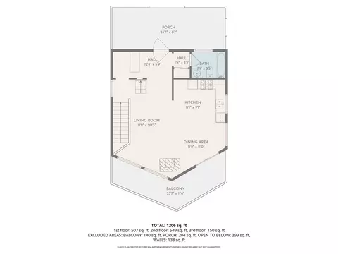 Floorplan - 858 Poe Ct, Lake Arrowhead, CA 92352 photo 2 of 4