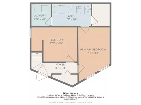 Floorplan - 858 Poe Ct, Lake Arrowhead, CA 92352 photo 1 of 4