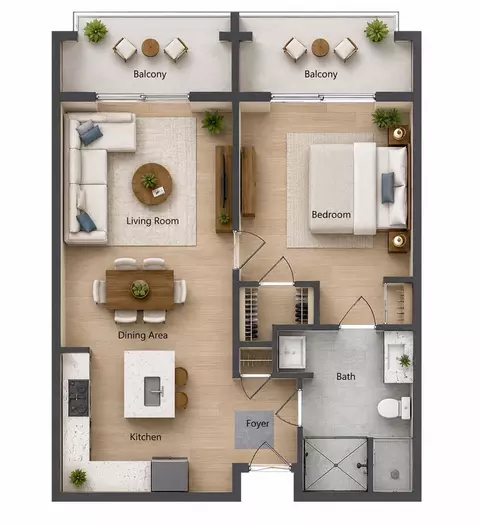 Floorplan - 488 E Ocean, Long Beach, CA 90802 photo 1 of 1