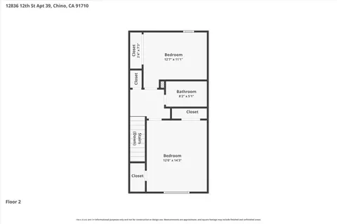 Floorplan - 12836 12th St #39, Chino, CA 91710 photo 3 of 3