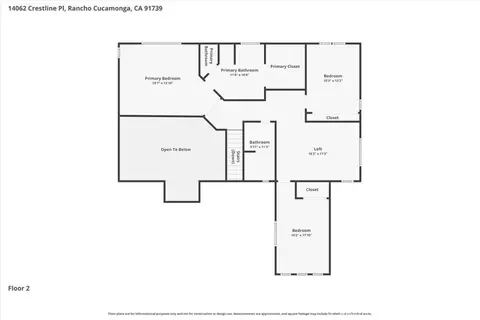Floorplan - 14062 Crestline Pl, Rancho Cucamonga, CA 91739 photo 1 of 3