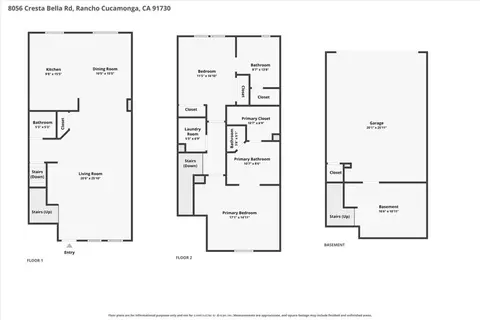 Floorplan - 8056 Cresta Bella Rd, Rancho Cucamonga, CA 91730 photo 1 of 4