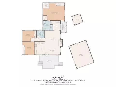 Floorplan - 1966 Oakleaf Ct, Running Springs, CA 92382 photo 1 of 1
