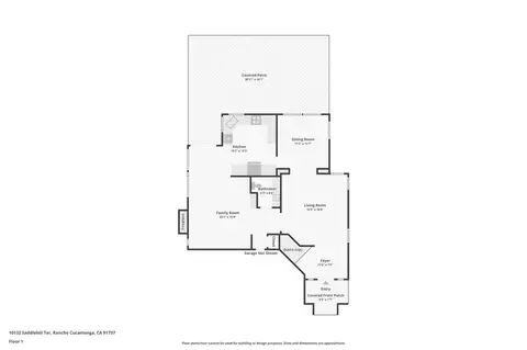 Floorplan - 10132 Saddlehill Ter, Rancho Cucamonga, CA 91737 photo 1 of 3