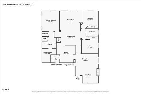 Floorplan - 3287 El Nido, Perris, CA 92571 photo 1 of 1