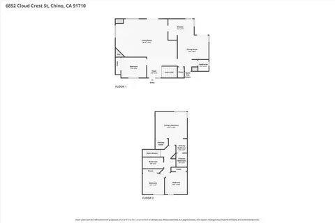 Floorplan - 6852 Cloud Crst, Chino, CA 91710 photo 2 of 3