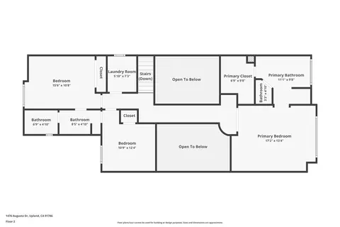Floorplan - 1476 Augusta Dr, Upland, CA 91786 photo 2 of 3