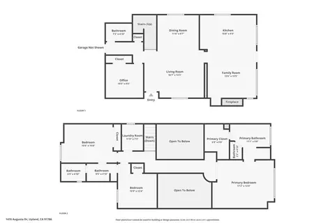 Floorplan - 1476 Augusta Dr, Upland, CA 91786 photo 3 of 3