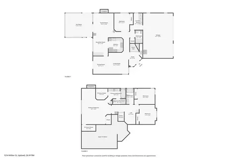 Floorplan - 1214 Miller Ct, Upland, CA 91784 photo 3 of 3