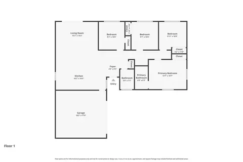 Floorplan - 1437 E I St, Ontario, CA 91764 photo 1 of 1
