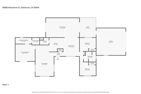 Floorplan - 50856 Westview Ct, Oakhurst, CA 93644 photo 1 of 1