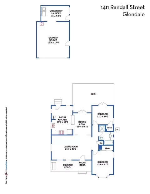 Floorplan - 1411 Randall, Glendale, CA 91201 photo 1 of 1