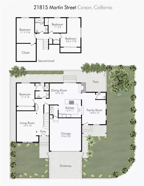 Floorplan - 21815 Martin, Carson, CA 90745 photo 1 of 2