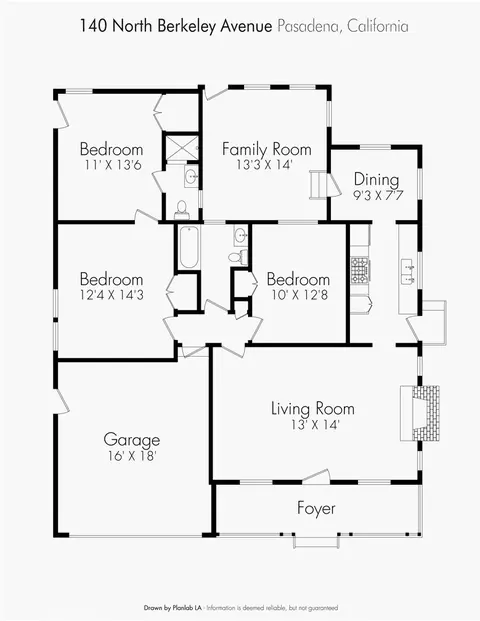 Floorplan - 140 N Berkeley, Pasadena, CA 91107 photo 1 of 1
