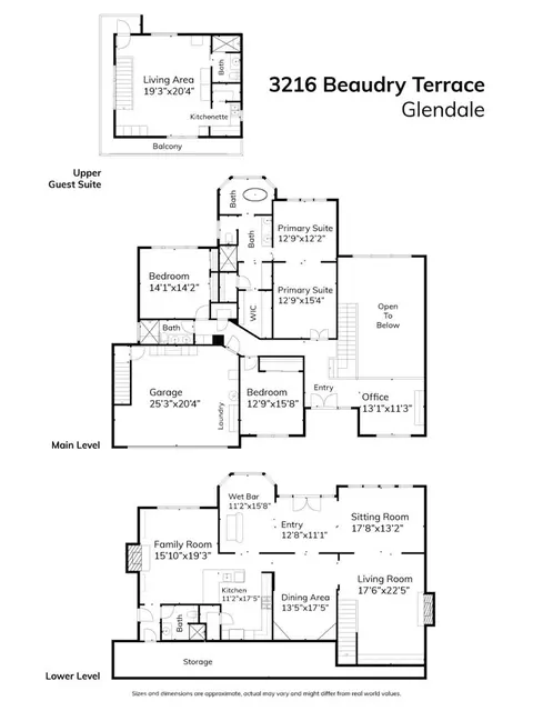 Floorplan - 3216 Beaudry Ter, Glendale, CA 91208 photo 1 of 1