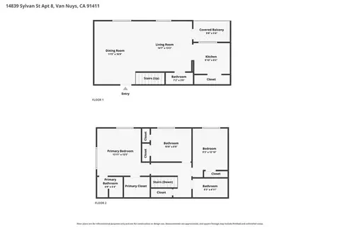 Floorplan - 14839 Sylvan St, Van Nuys, CA 91411 photo 1 of 3