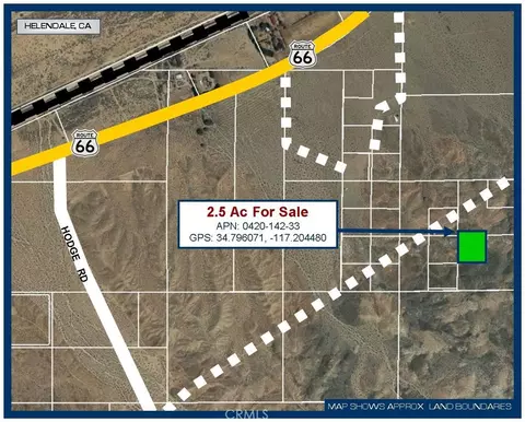 0 25 Ac Near Hodge Rd, Barstow, CA 92311