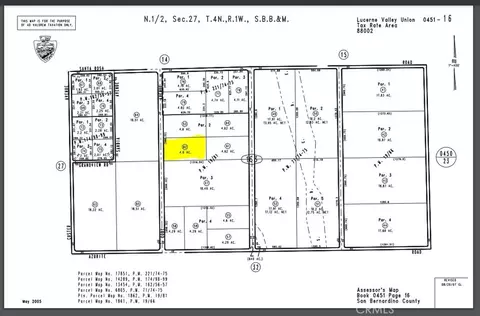 0 Cody Parcel Apt 0451-163-62 Rd, Lucerne Valley, CA 92356