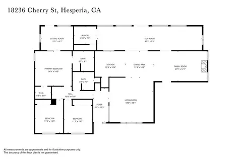 Floorplan - 18236 Cherry St, Hesperia, CA 92345 photo 1 of 1