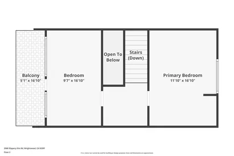 Floorplan - 2068 Slippery Elm, Wrightwood, CA 92397 photo 2 of 3