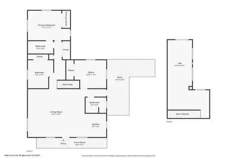 Floorplan - 1488 Linnet, Wrightwood, CA 92397 photo 1 of 3