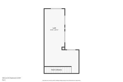 Floorplan - 1488 Linnet, Wrightwood, CA 92397 photo 2 of 3