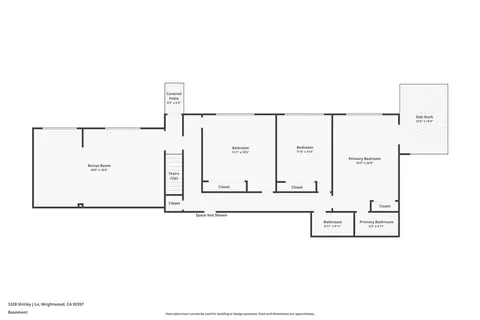 Floorplan - 5328 Shirley J, Wrightwood, CA 92397 photo 1 of 4