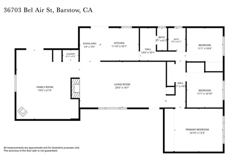 Floorplan - 36703 Bel Air Fwy, Barstow, CA 92311 photo 1 of 1
