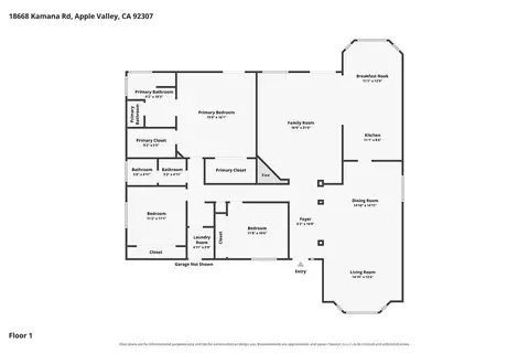 Floorplan - 18668 Kamana Rd, Apple Valley, CA 92307 photo 1 of 1