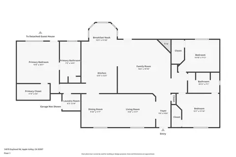 Floorplan - 14570 Gayhead, Apple Valley, CA 92307 photo 1 of 3