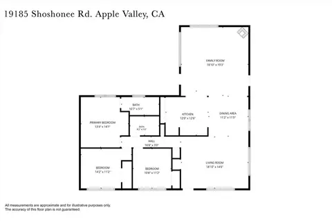Floorplan - 19185 Shoshonee, Apple Valley, CA 92307 photo 1 of 1