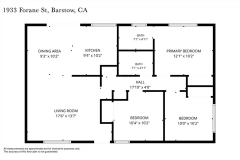 Floorplan - 1933 Forane, Barstow, CA 92311 photo 1 of 1