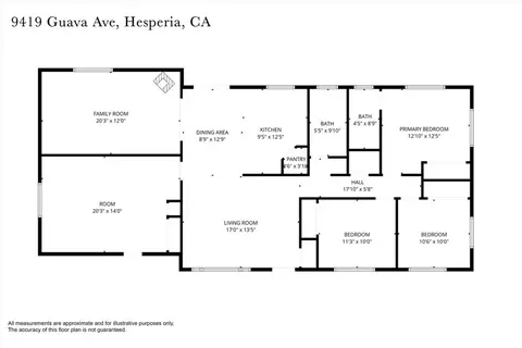 Floorplan - 9419 Guava, Hesperia, CA 92345 photo 1 of 1