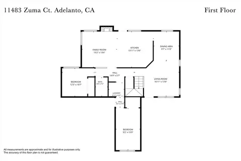 Floorplan - 11483 Zuma Rd, Adelanto, CA 92301 photo 1 of 2