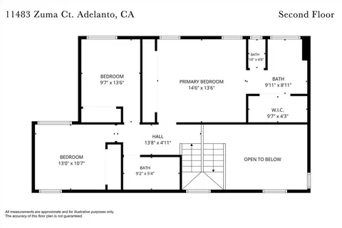Floorplan - 11483 Zuma Rd, Adelanto, CA 92301 photo 2 of 2