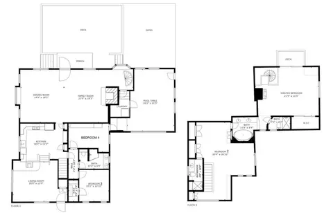Floorplan - 40153 Lakeview Dr, Big Bear Lake, CA 92315 photo 1 of 3