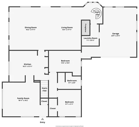 Floorplan - 40153 Lakeview Dr, Big Bear Lake, CA 92315 photo 2 of 3