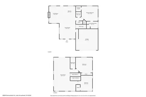 Floorplan - 28589 Shenandoah Dr, Lake Arrowhead, CA 92352 photo 1 of 3