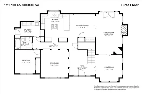 Floorplan - 1711 Kyle, Redlands, CA 92373 photo 1 of 2