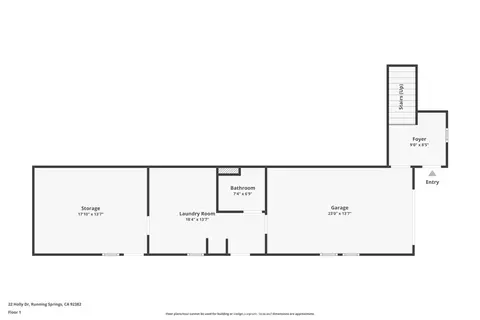 Floorplan - 22 Holly Dr, Running Springs, CA 92382 photo 3 of 4