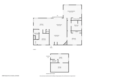Floorplan - 23903 Skyland Dr, Crestline, CA 92325 photo 1 of 1