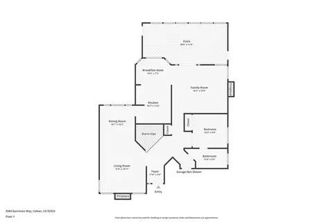 Floorplan - 2584 Gunnison, Colton, CA 92324 photo 1 of 2