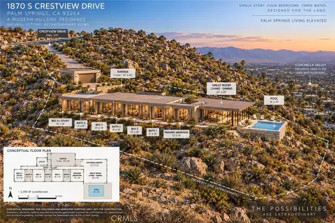 1870 S Crestview, Palm Springs, CA 92264