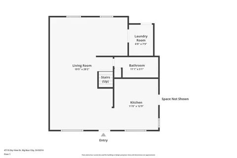 Floorplan - 47115 Sky View Dr, Big Bear City, CA 92314 photo 3 of 3