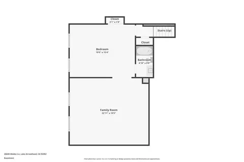 Floorplan - 26845 Modoc Ln, Lake Arrowhead, CA 92352 photo 1 of 4
