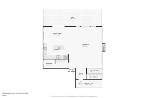 Floorplan - 26845 Modoc Ln, Lake Arrowhead, CA 92352 photo 4 of 4