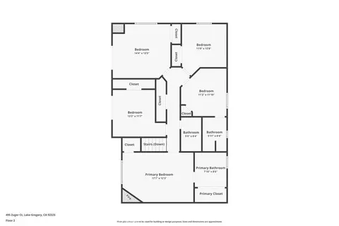 Floorplan - 495 Zuger Ct, Crestline, CA 92325 photo 3 of 3