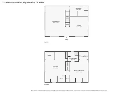 Floorplan - 728 W Aeroplane, Big Bear City, CA 92314 photo 1 of 3